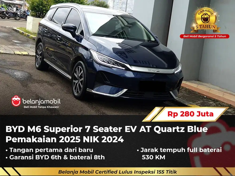[ NEDC 530 KM ] BYD M6 M 6 Superior 7 Seater EV 2024/2025