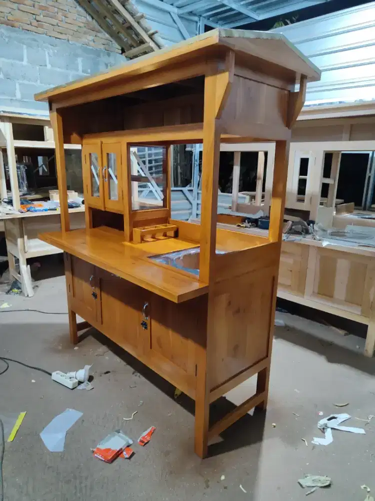 Sedia Gerobak Angkringan, Bakso Mie Ayam, Bubur, Sate, Soto, Pecel dll