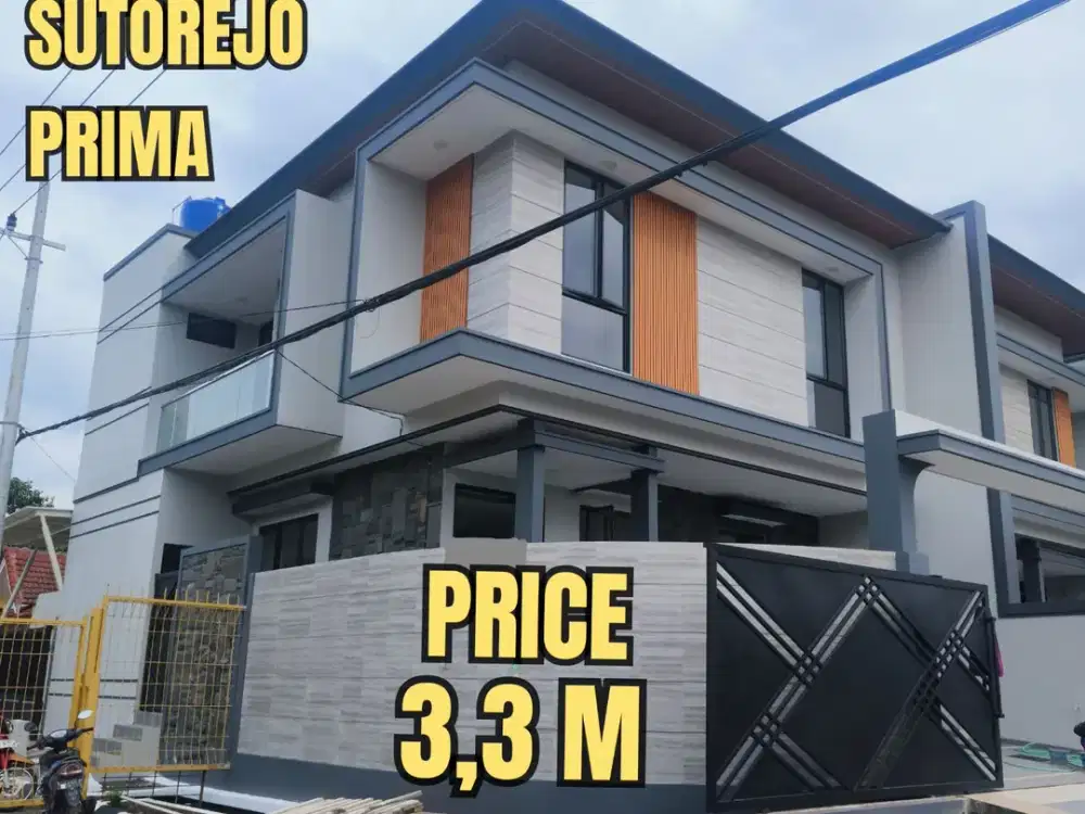 ‼️SISA 1 UNIT, BARU GRESS‼️ RUMAH MEWAH HOOK SUTOREJO PRIMA. DEKAT MULYOSARI, BABATAN PANTAI, GALAXY MALL, Dsb