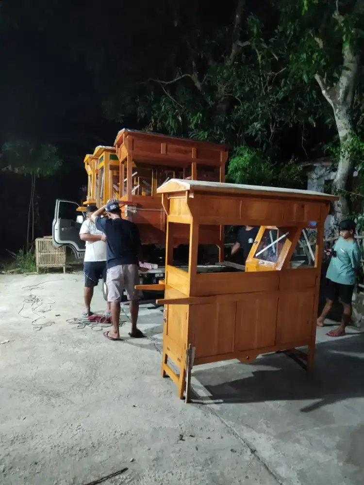 Sedia Gerobak Angkringan, Bakso Mie Ayam, Bubur, Sate, Soto, Pecel dll