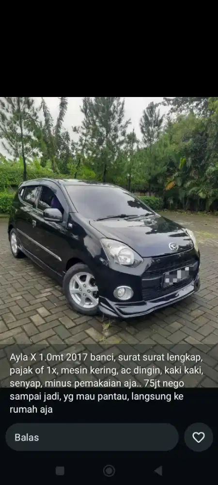 Ayla 2016 (2017 banci) murah pribadi