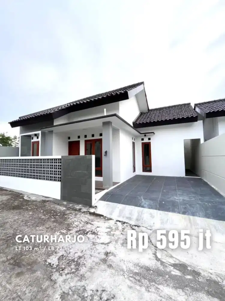 Dijual Rumah Baru 3 Kamar tidur di Caturharjo Sleman