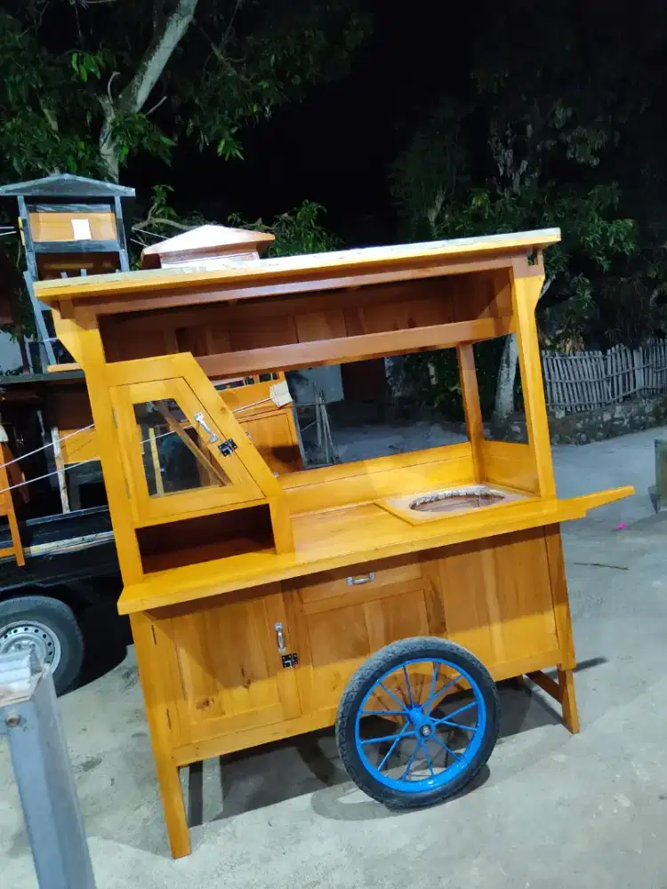 Sedia Gerobak Angkringan, Bakso Mie Ayam, Bubur, Sate, Soto, Pecel dll