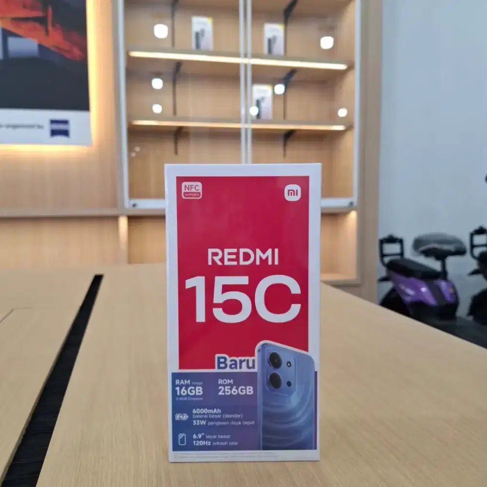 Redmi 15C , ram 8+8/256 hanya sejutaan aja