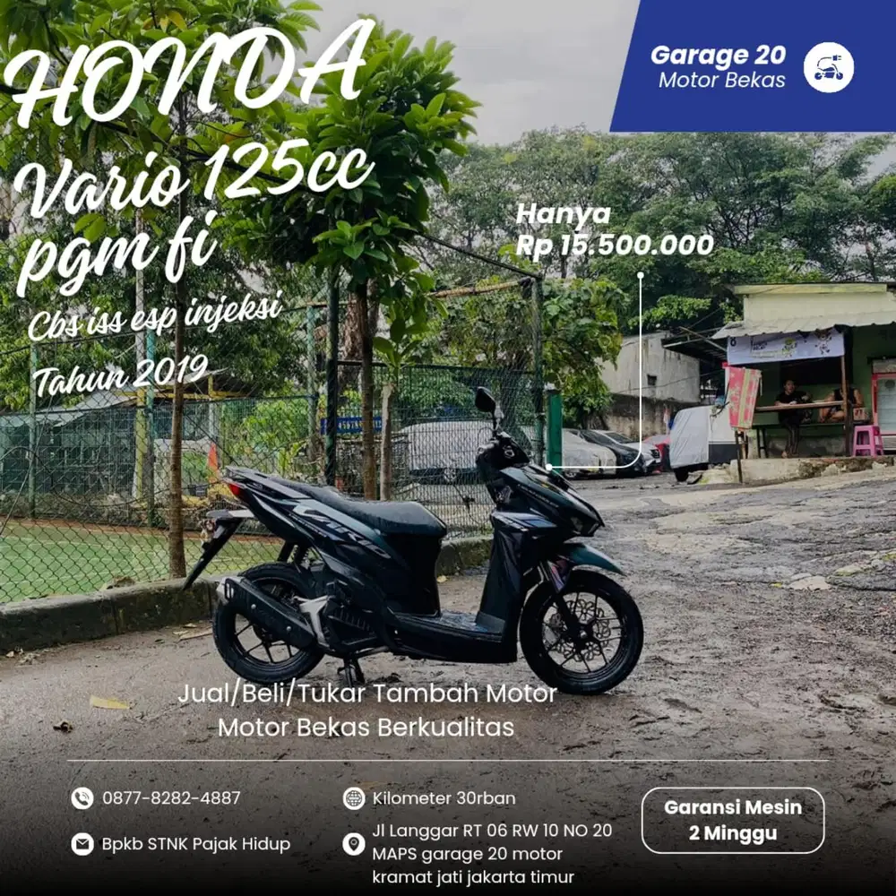 Honda Vario 125cc cbs iss esp fi injeksi Tahun 2019