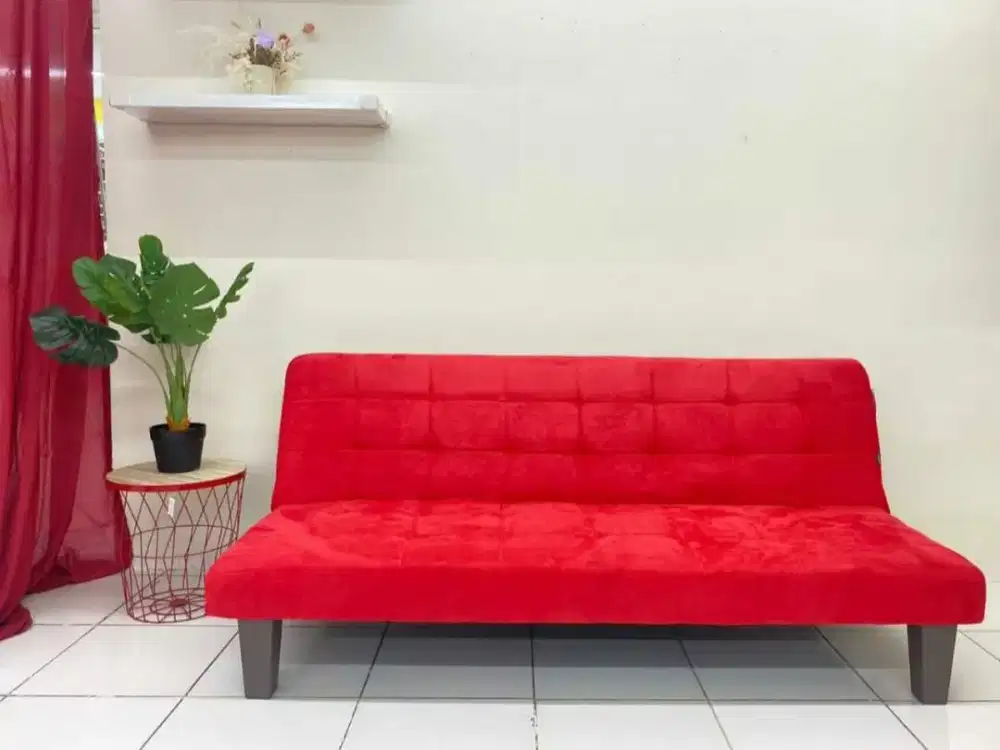 sofa bed bludru halus