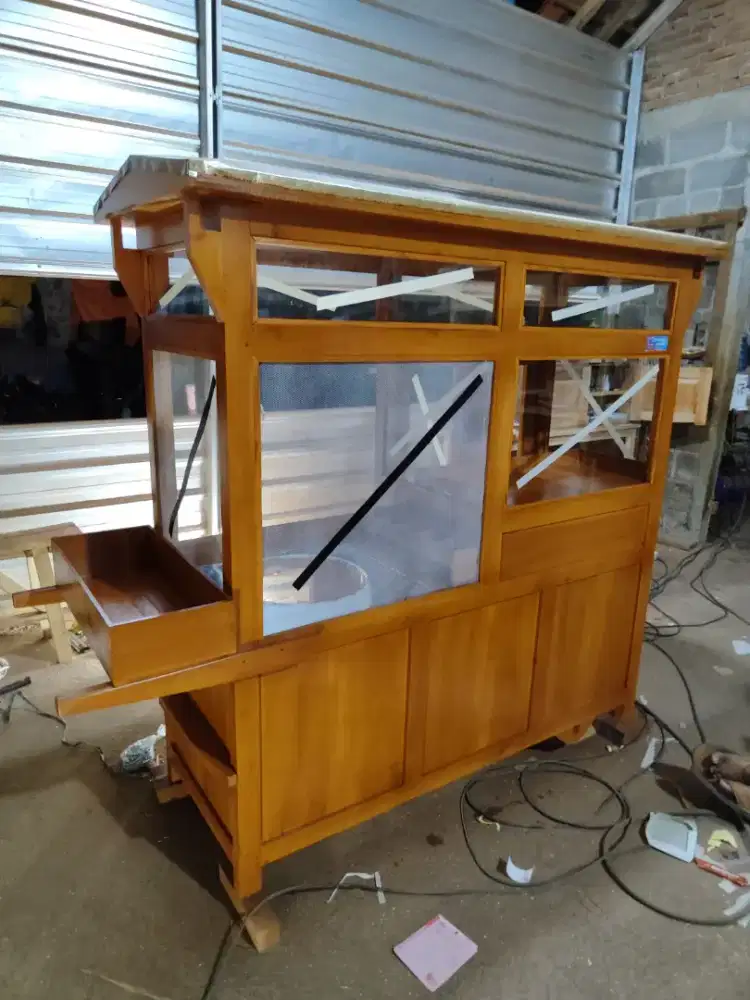 Sedia Gerobak Angkringan, Bakso Mie Ayam, Bubur, Sate, Soto, Pecel dll