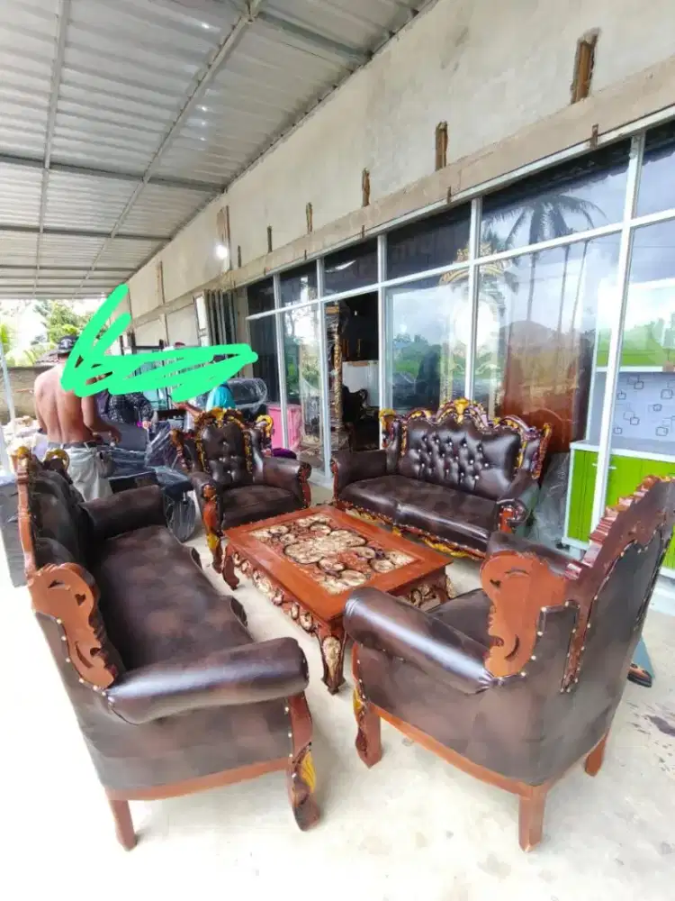 Kursi Jati Selendang 3211 Meja Ketapang