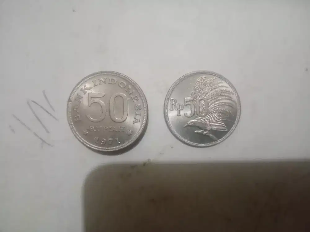 Logam 50rupiah th 71
