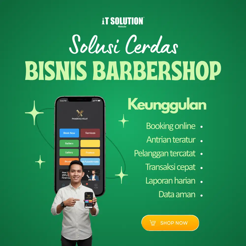 Solusi Cerdas Bisnis Barbershop – Website & Aplikasi Booking Online
