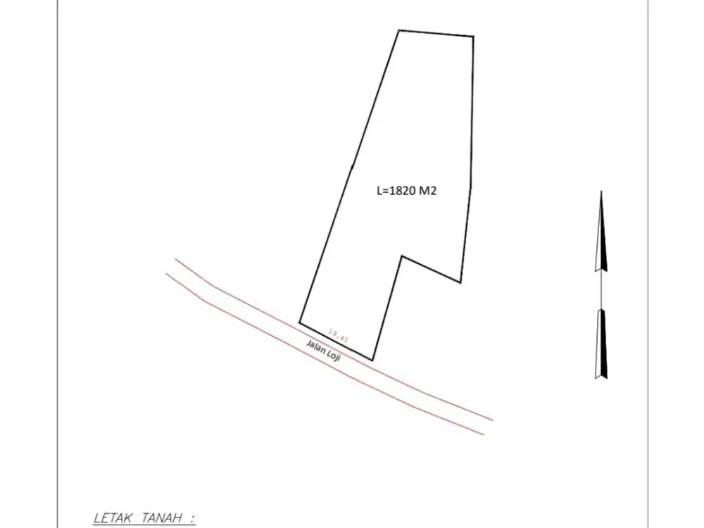 Dijual Tanah 1820 m2 di Bekasi