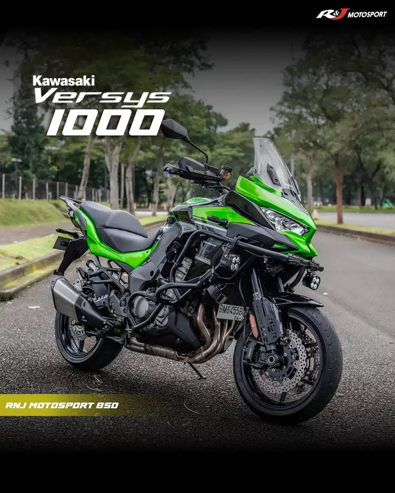 (Full Paper) Kawasaki Versys 1000 Nik 2021 Knalpot Costom Warna Hijau