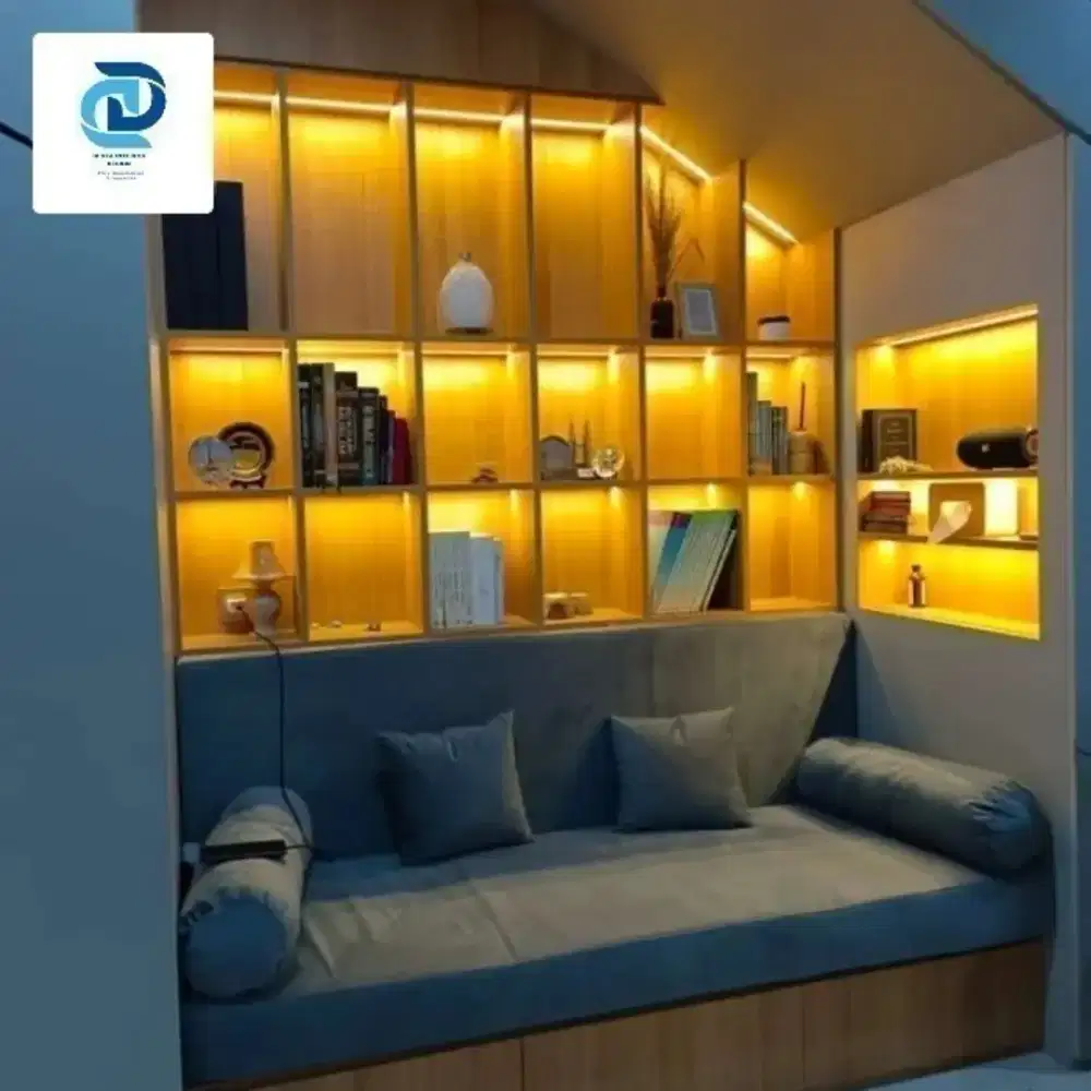 Kitchenset serta semua furniture custom bedset wall panel murmer