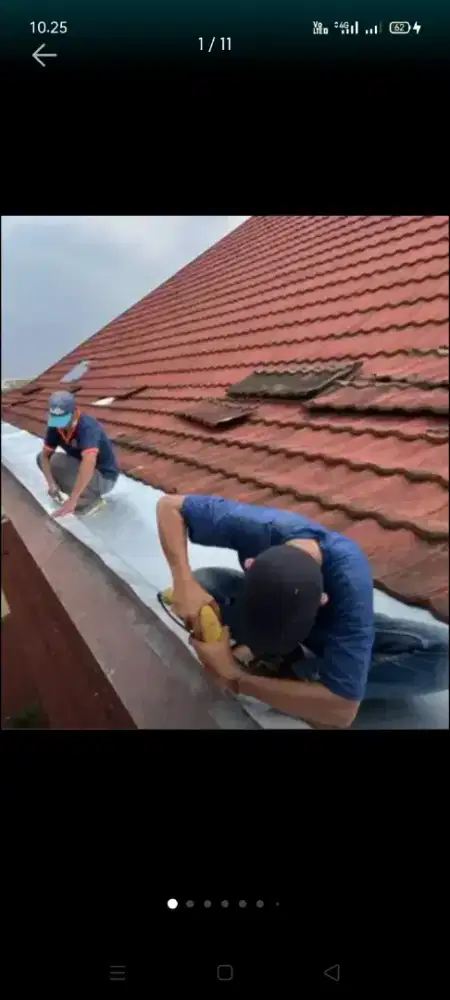 Atap bocor kanopi atap bajarigan terpasang dll