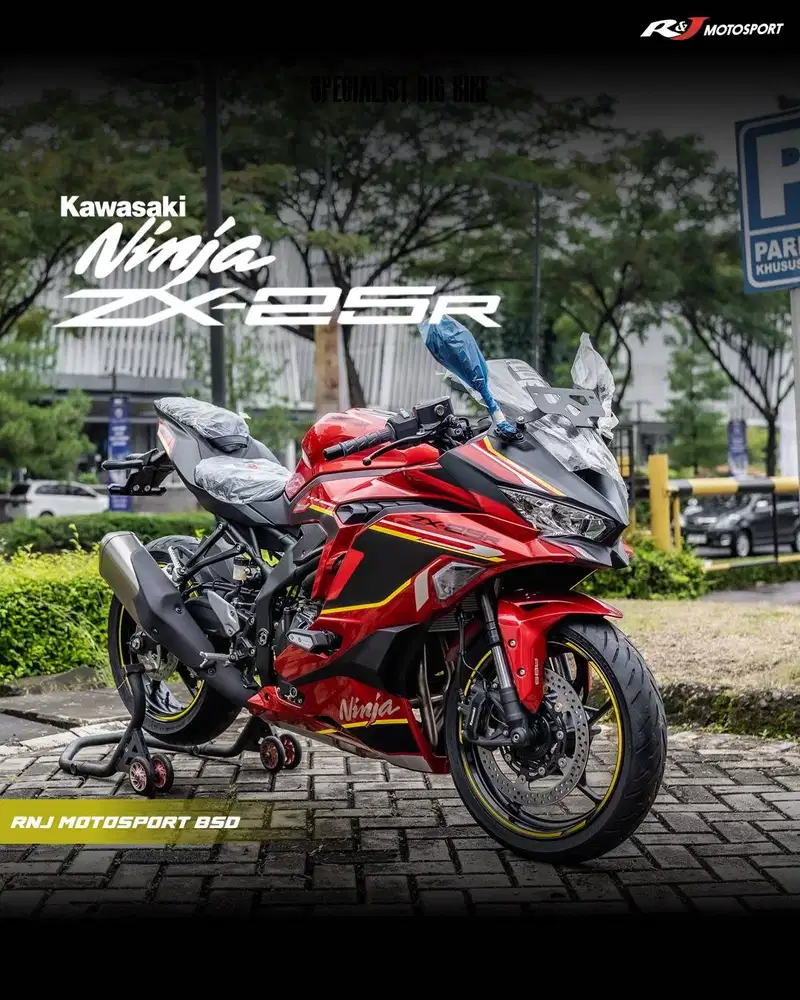 (BRAND NEW) Kawasaki ZX25R ZX25 ZX 25 Nik 2024 ABS TFT Warna Merah NEW