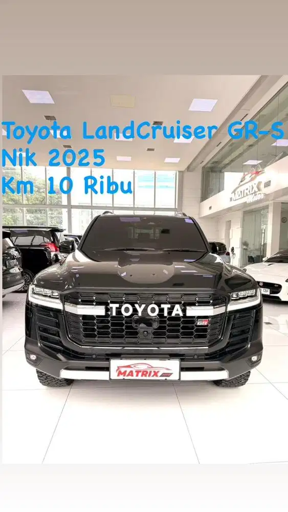 Toyota Land Cruiser GR-S Nik 2025 Black on black Siap pakai