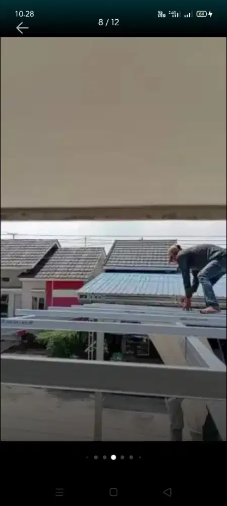 Atap bocor kanopi atap bajarigan terpasang dll