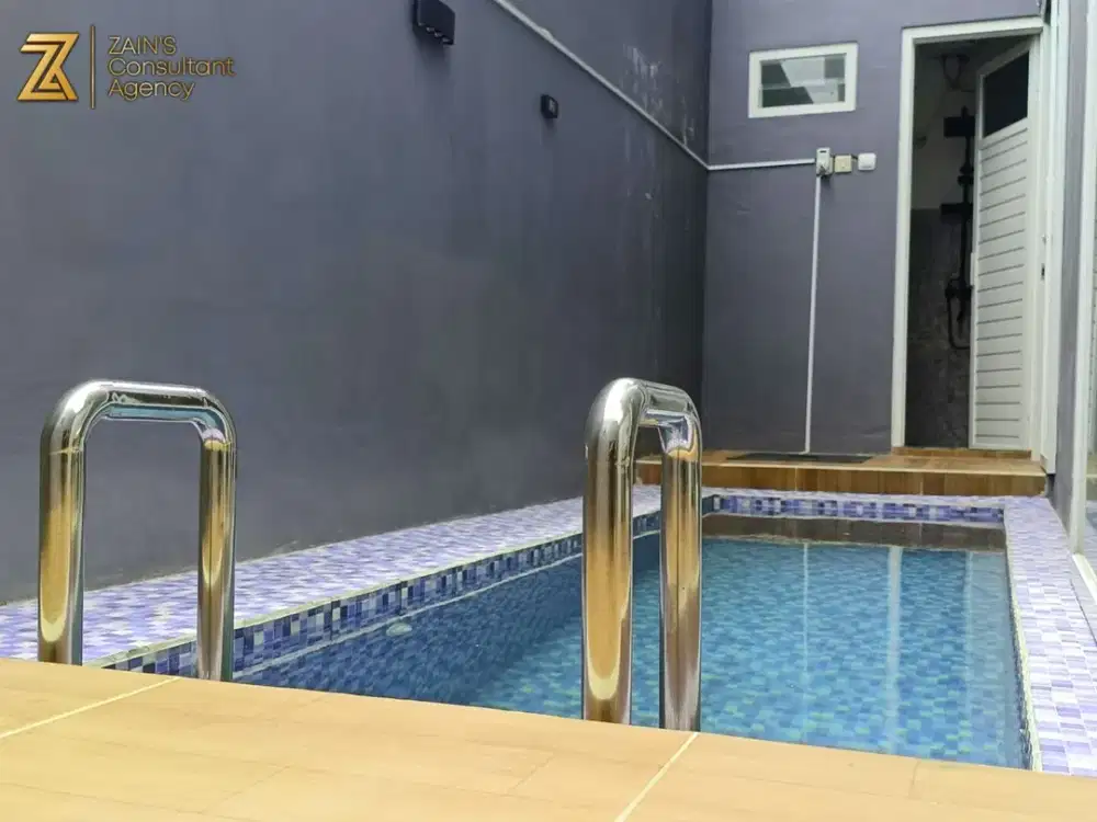 Rumah SHM 2 Lantai Siap Huni Private Pool Kota Batu - Free Furnish