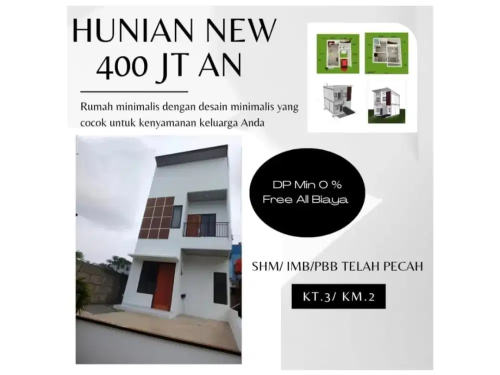 Hunian Baru Bebas DP - Bebas Biaya - Nego di Kawasan Sukamaju Baru Tapos Depok