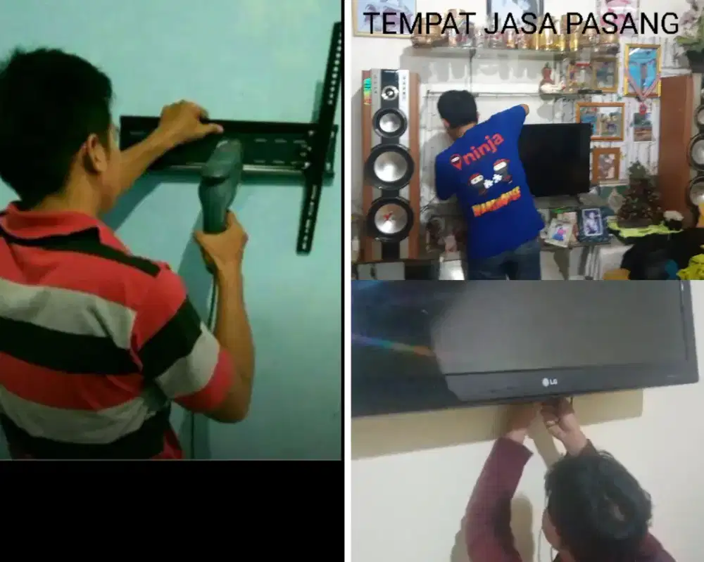 Braket +pasang atau jasa pasang terima rapih breket bracket led tv