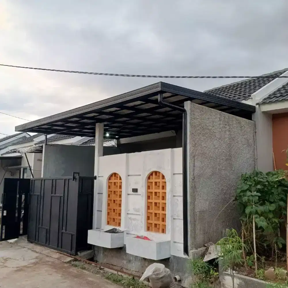 Kanopi rangka baja ringan