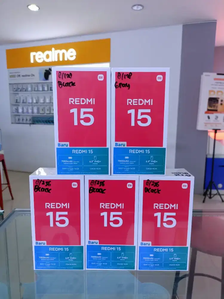 redmi 15 8/128 new bergaransi resmi