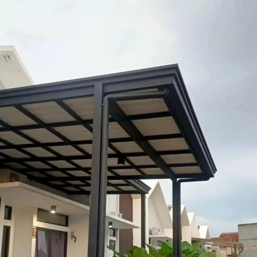 Kanopi rangka hollow atap alderon