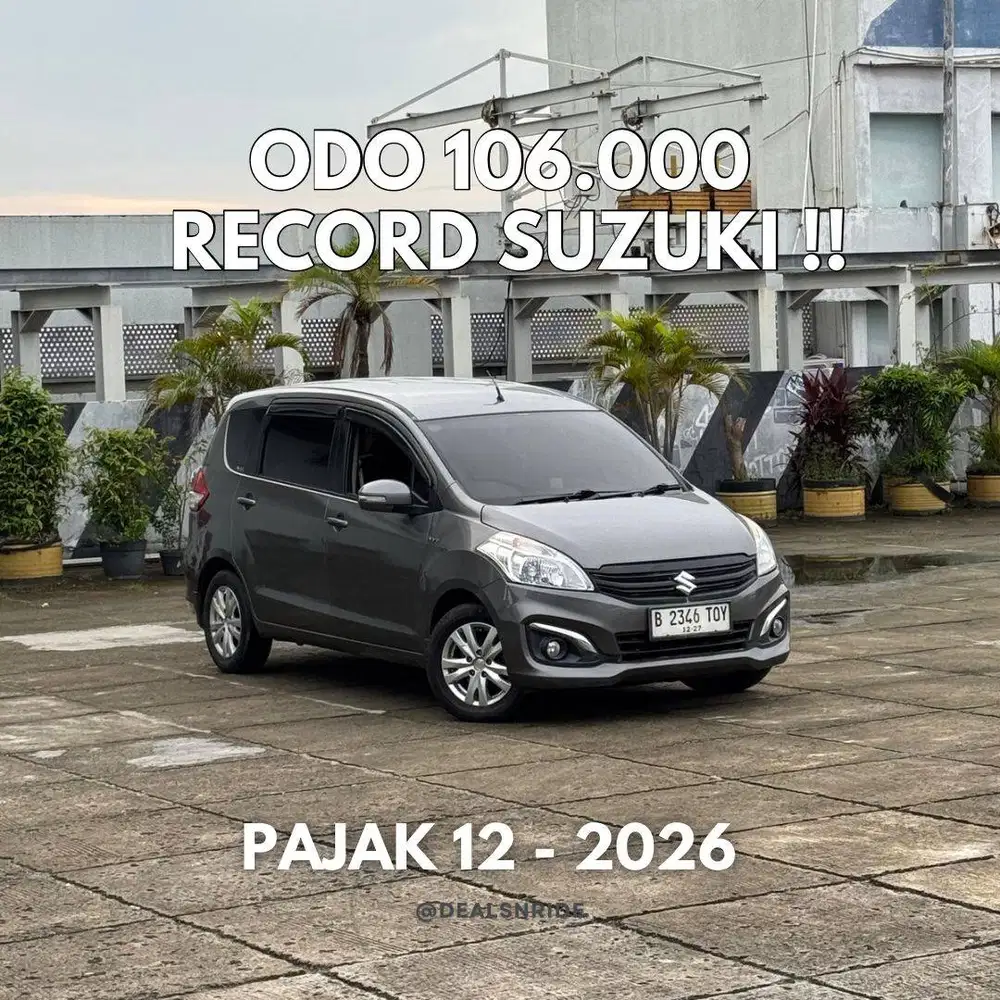 MURAH MERIAH ! KM 106.000 PAJAK 12/2026 SUZUKI ERTIGA GX AT 2017 MULUS