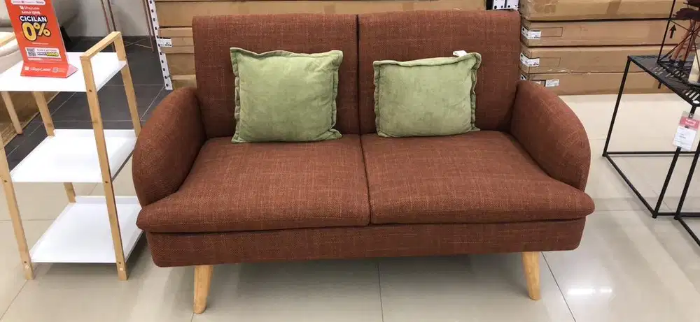 sofa santai 2 seatter teracota