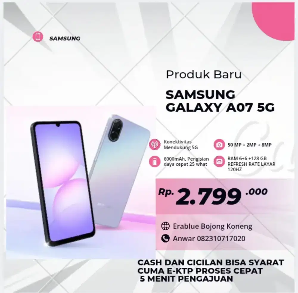 Samsung Galaxy A07 5G 6+6/128