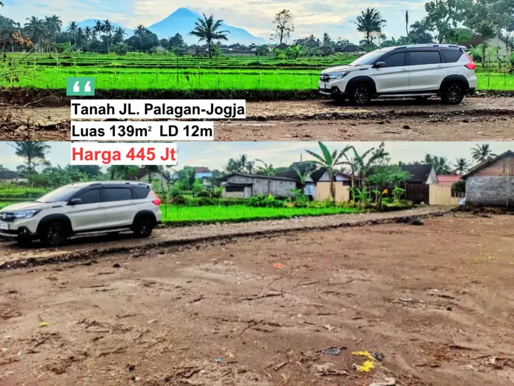 Dekat RS PKU Sleman Jalan Magelang Jogja, Tanah SIap Bangun