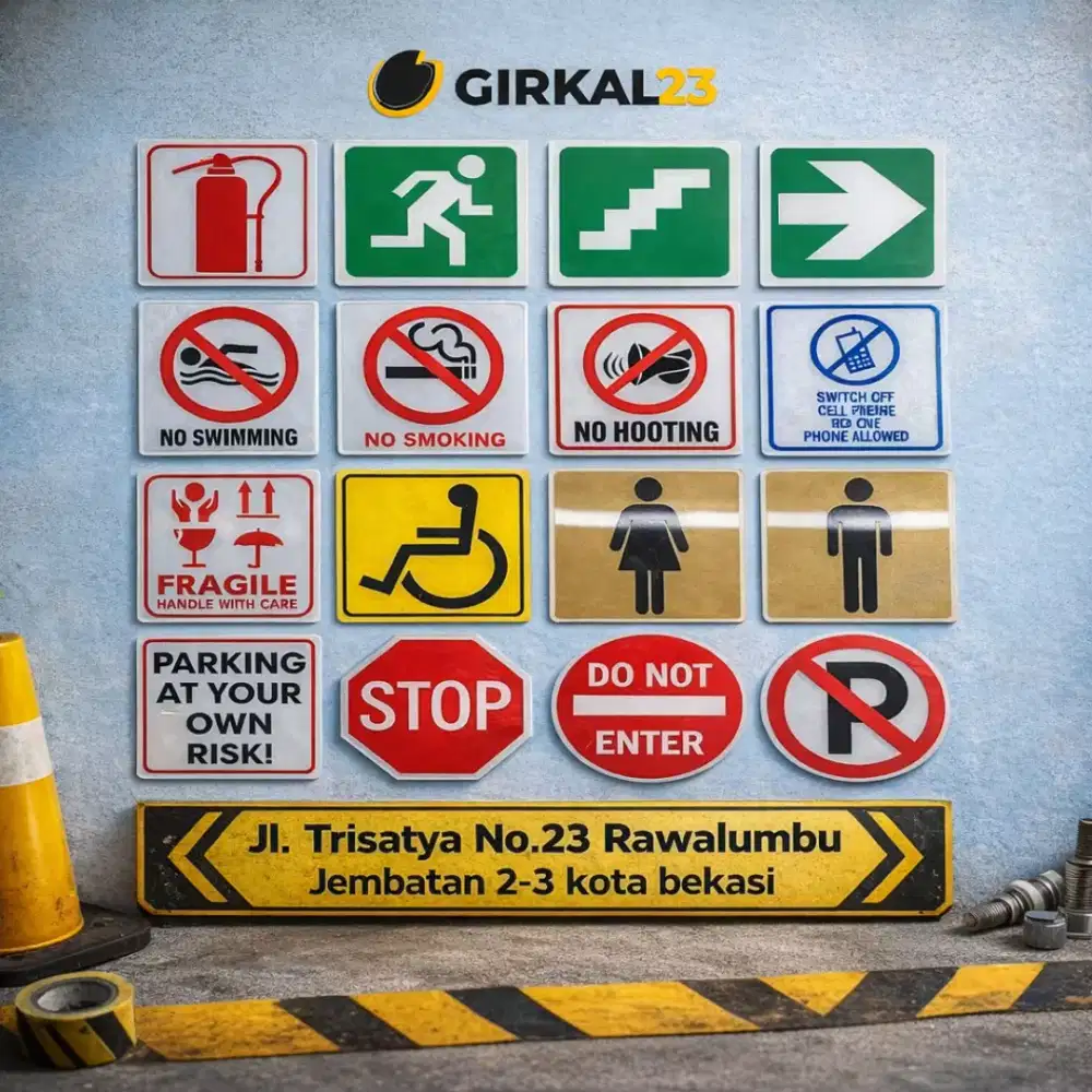 Papan Akrilik Sign In Custom