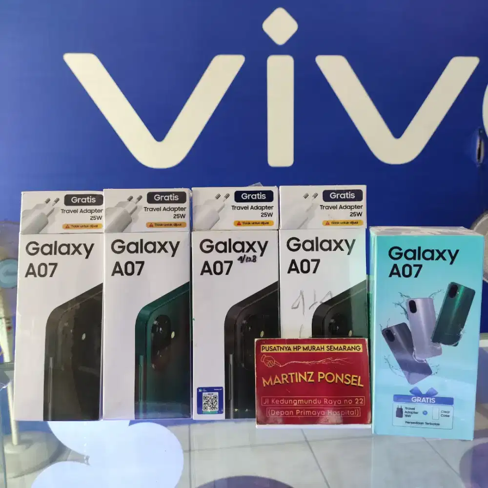 SAMSUNG A07 4/64 , 4/128 GB NEW GARANSI RESMI