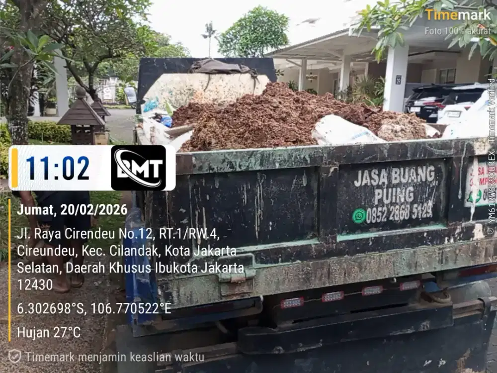 Jasa buang puing dan sampah proyek