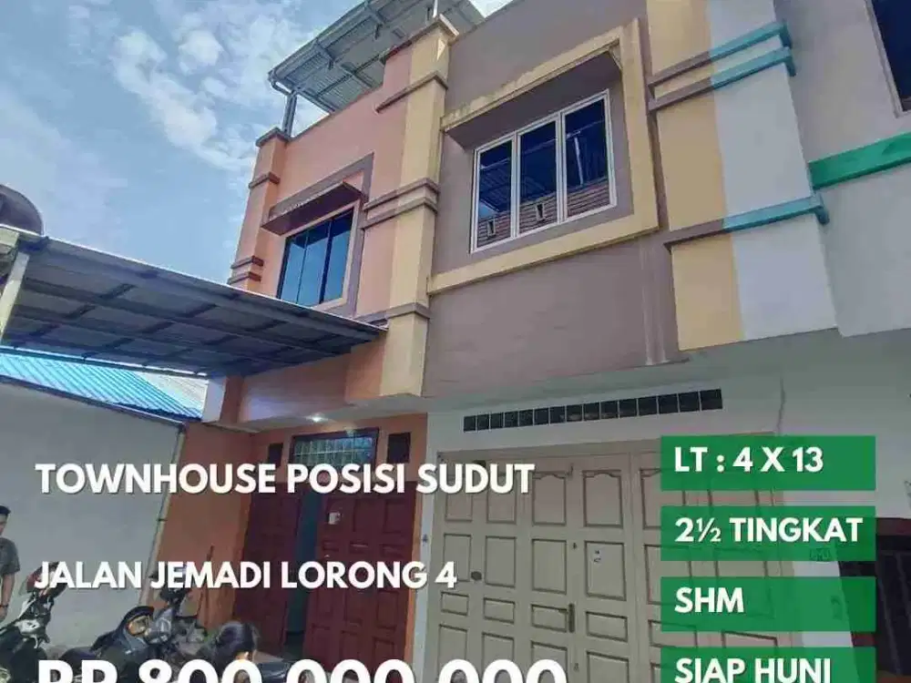 rumah sidut siap huni jalan jemadi lorong 4