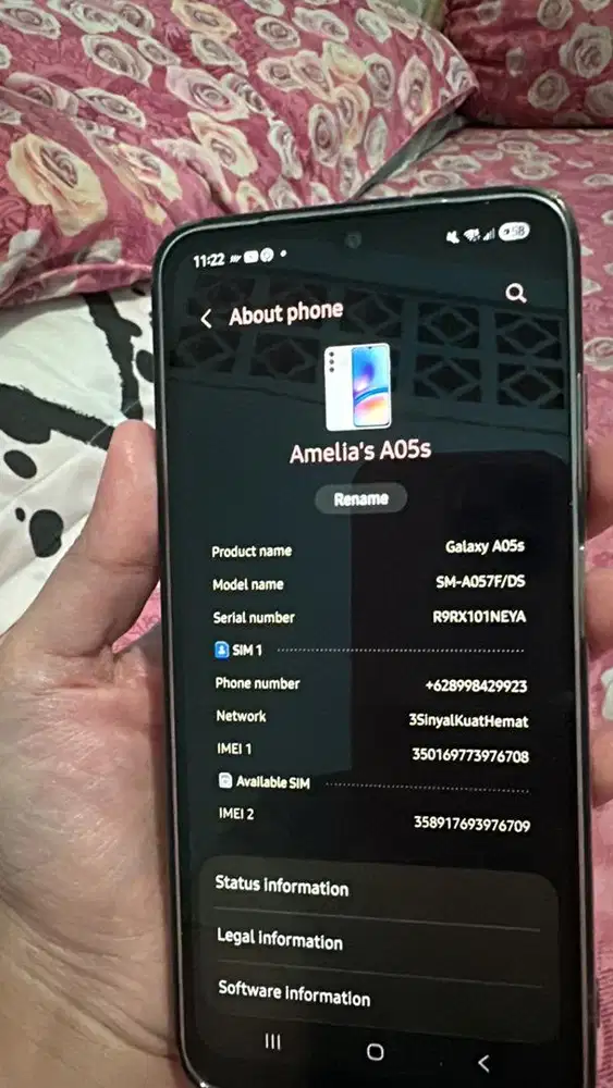 Samsung A05s kondisi ok pemakaian hanya 6 bulan dari pembelia