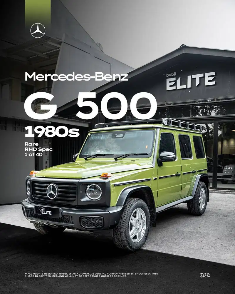 NIK 2025 Mercedes-Benz G500 “Stronger Than the 1980s” Rare RHD Spec