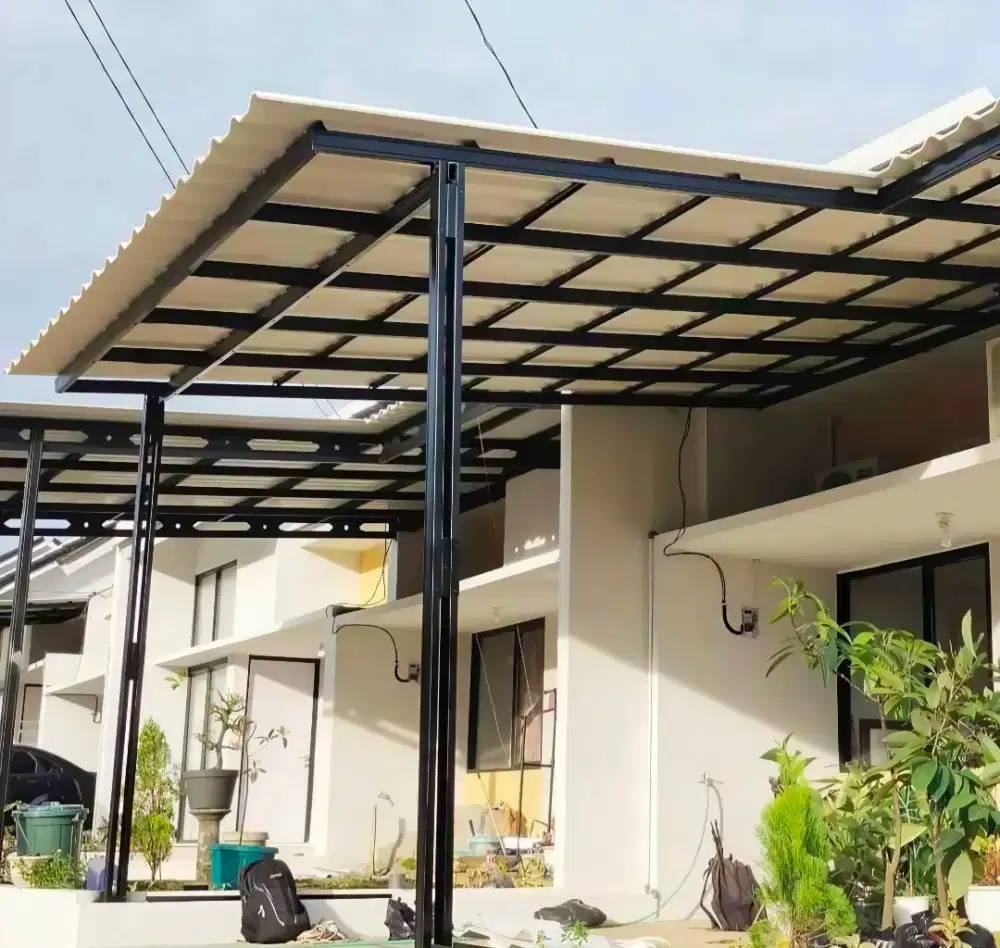 Pemasangan kanopi baja ringan