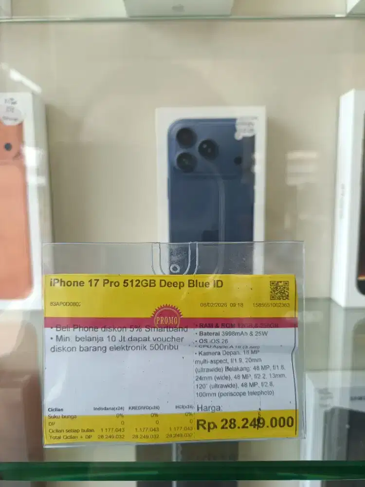 Kredit Kredivo iPhone 17 Pro 512GB Bunga 0 Tanpa Dp