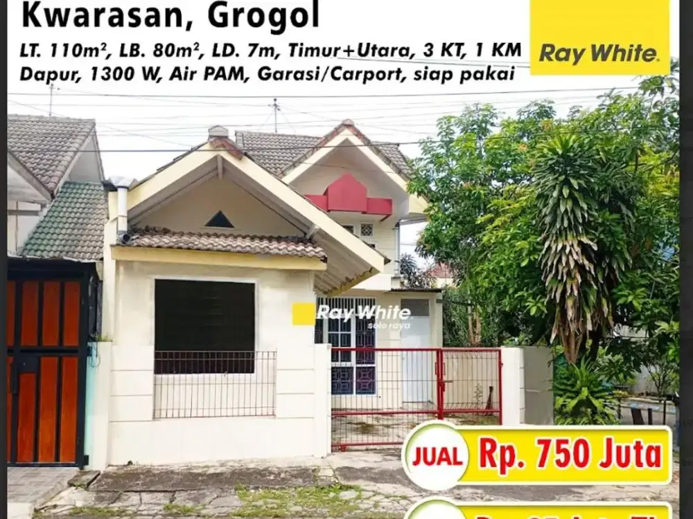 Dijual Rumah di Perumahan Solo Baru Lokasi Kwarasan, Grogol