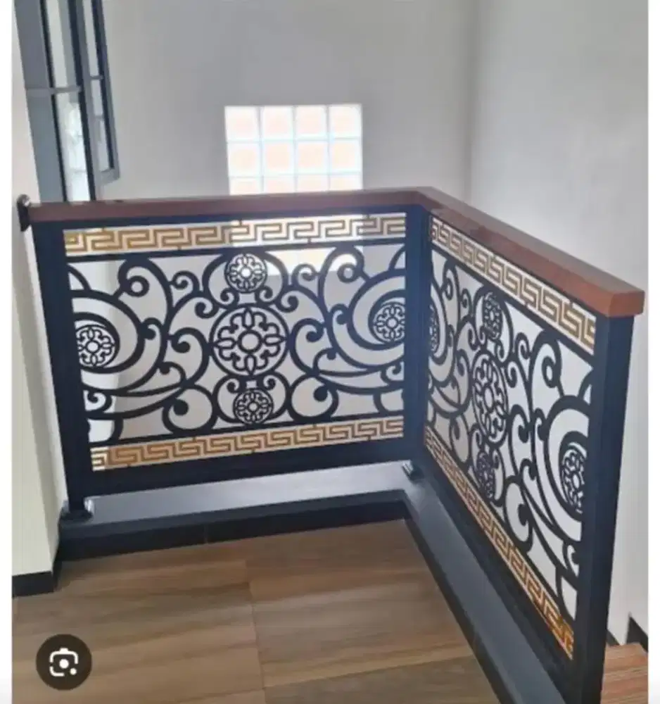 Rillingtangga dan balkon plat cating laser