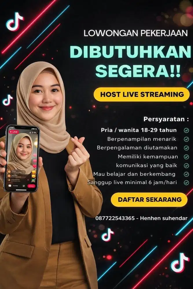 Lowongan kerja hostlive kesehatan