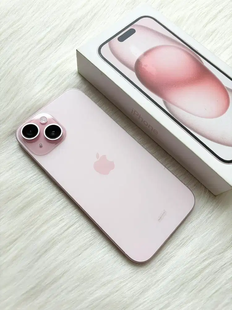 Iphone 15 128gb pink, resmi iBox (like new)