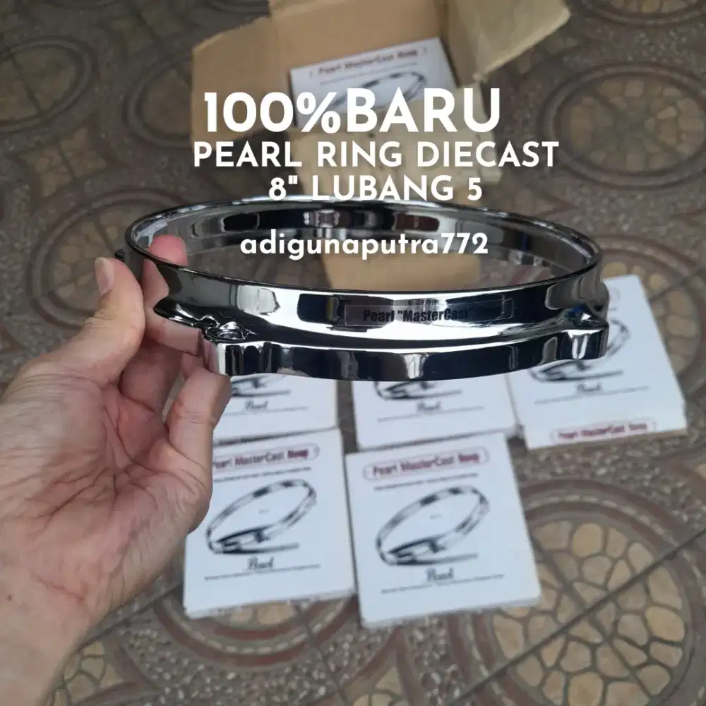 100%br PEARL DIECAST RING 8 LUBANG 5