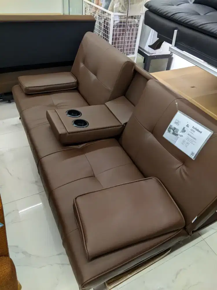 Sofabed brown sintetis