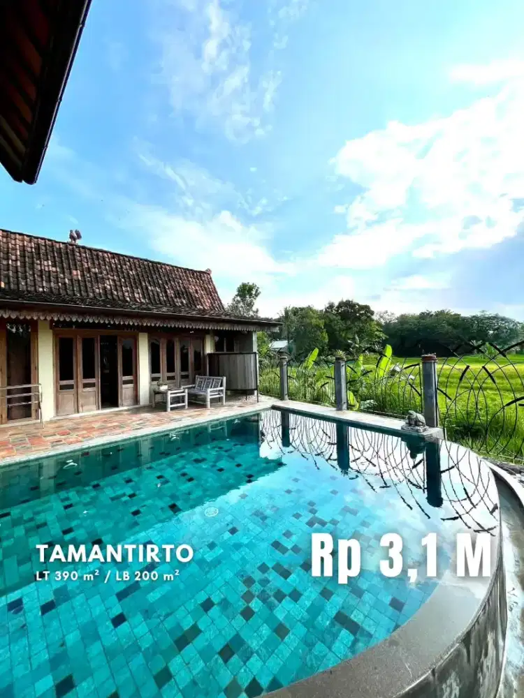 Dijual Villa Cantik View Persawahan di Tamantirto
 Kasihan Bantul
