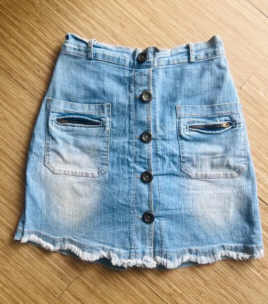 ROK CELANA SKORT JEANS DENIM STRECTH MELAR WANITA