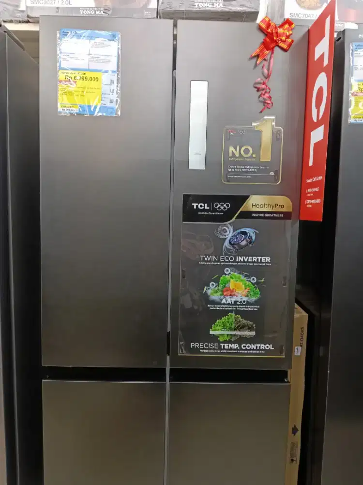 KULKAS TCL INVERTER 185 WATT / 394L
