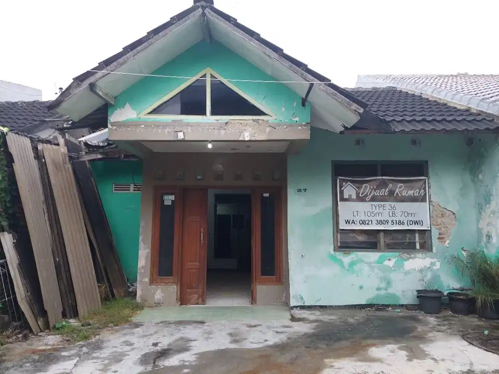 RUMAH DIJUAL DI BAWAH NJOP — HARGA TANAH AJA, BONUS RUMAHNYA