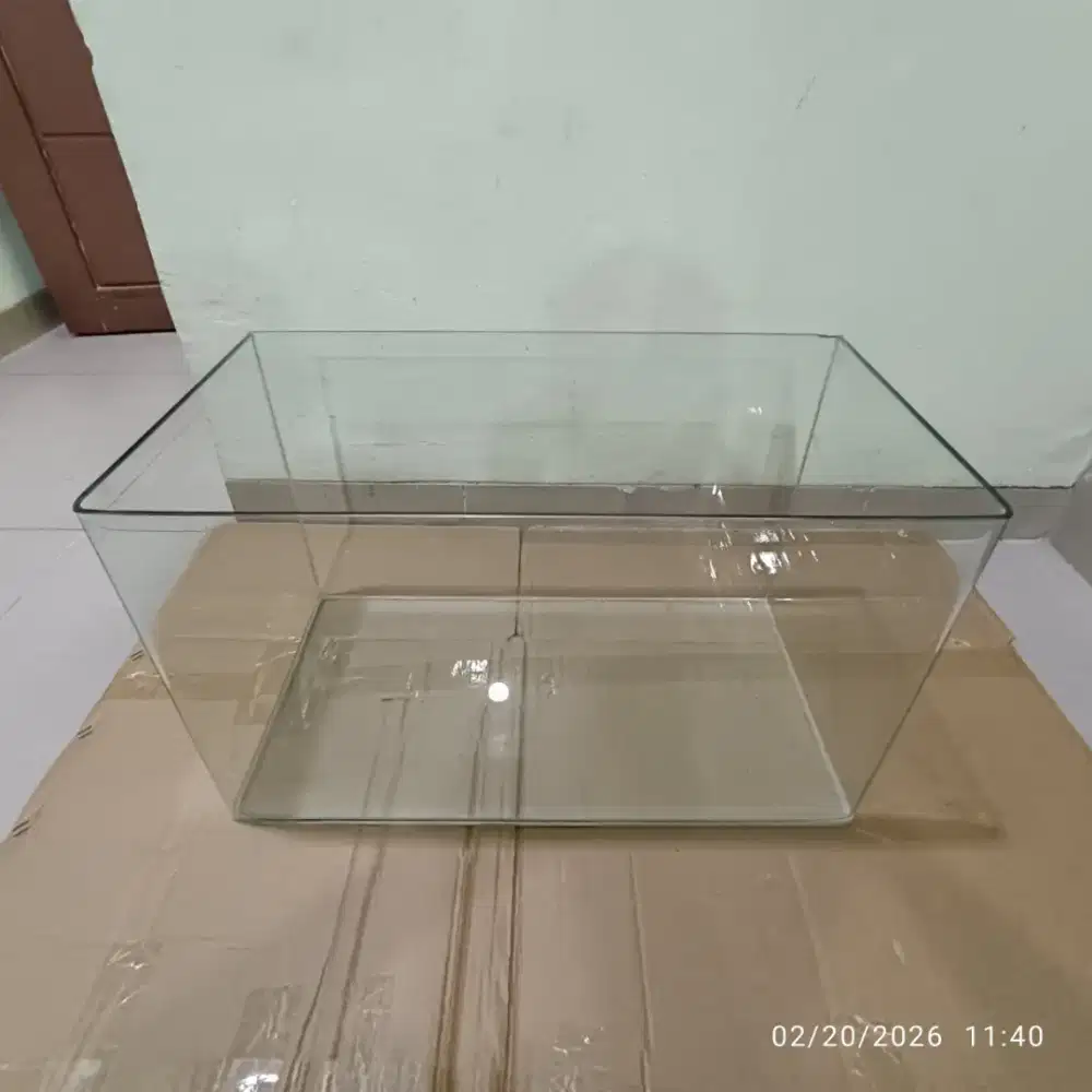 JUAL AQUARIUM UKURAN P 60 CM X L 32 CM X T 36 CM